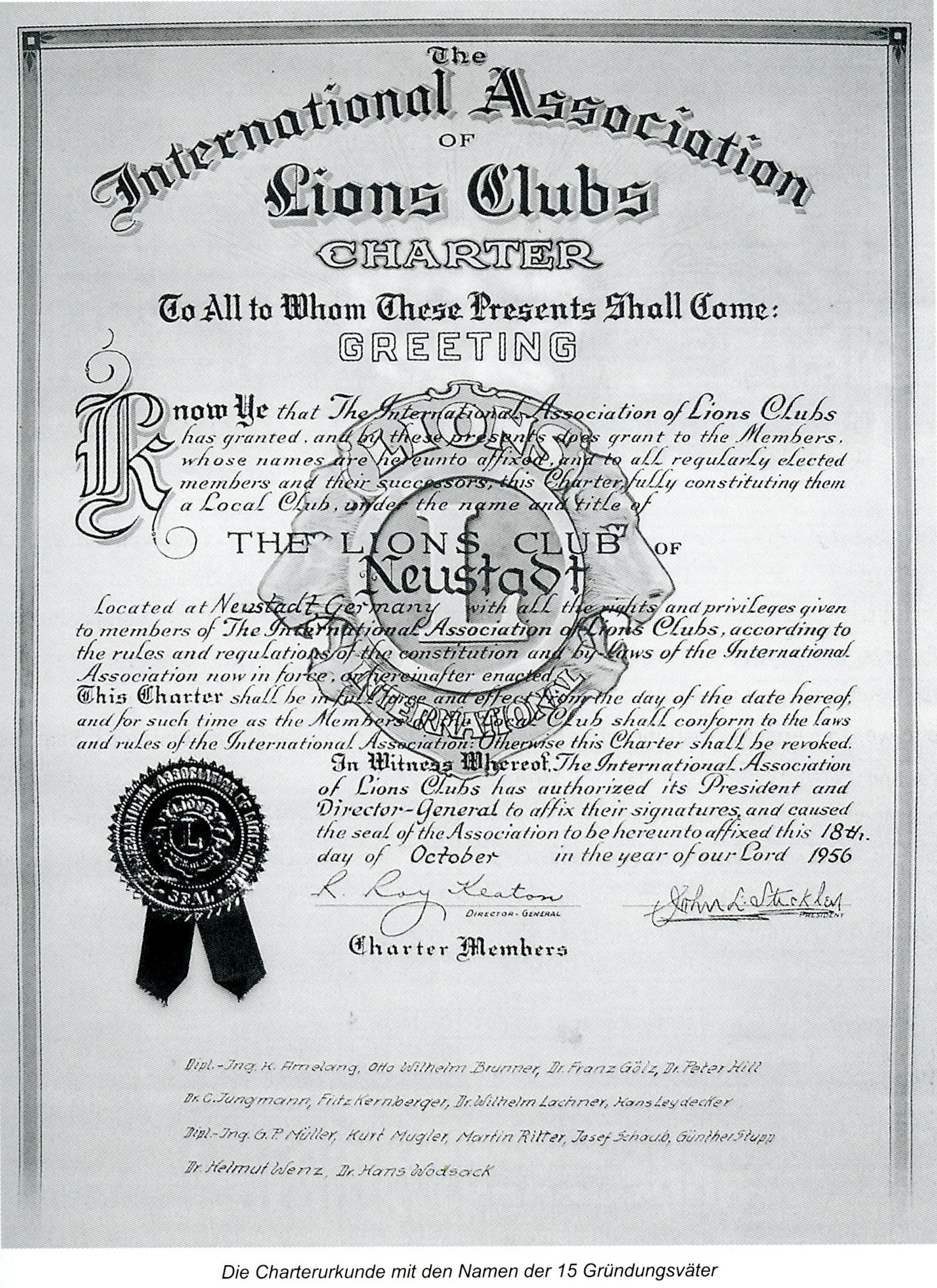 Charterurkunden 1956