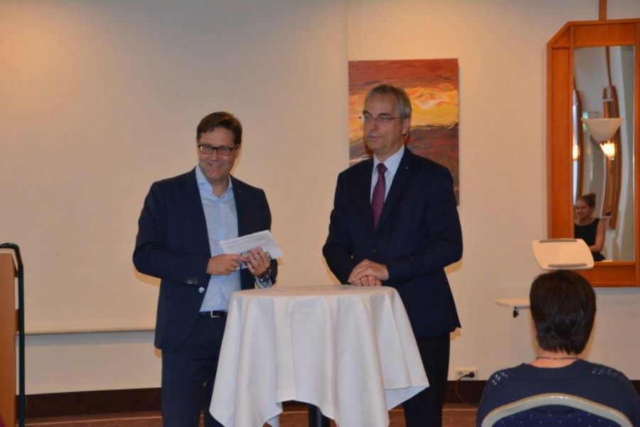 Prof. Sobirey und Paul Bohmke